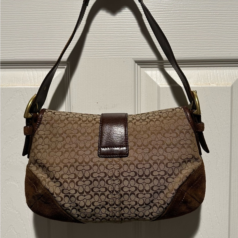Coach Vintage 6818 Small Shoulder Bag In Brown Signat… - Gem